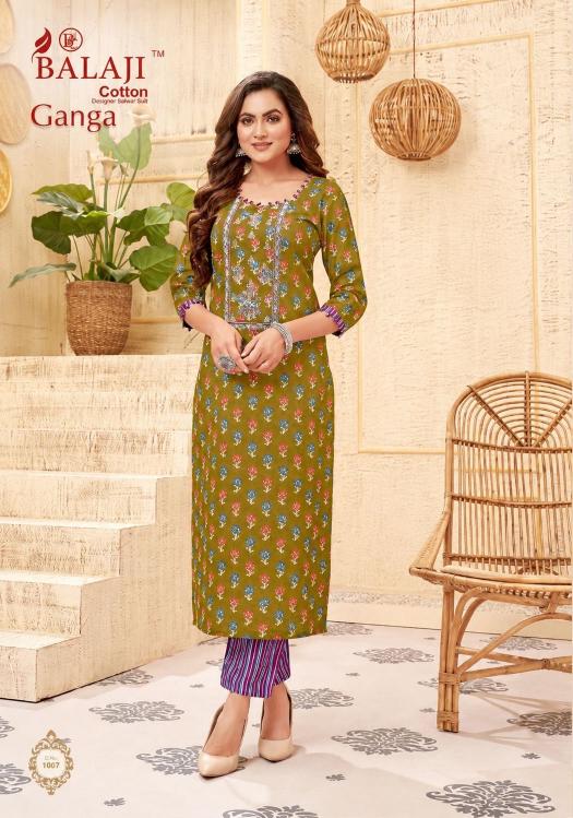 Balaji ganga vol-1 straight kurtis wholesale